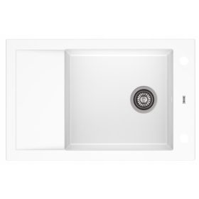 Moderno Buddy 40 Einbeckenspüle, weißer Granit