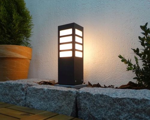  Quadratischer Lichtmast Radex E27 50 cm grau