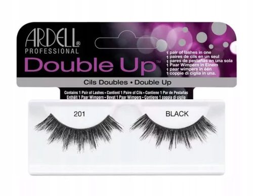  ARDELL DOUBLE UP 201 SCHWARZE KÜNSTLICHE WIMPERN STREIFEN