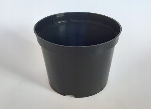  PSGR Blumentopf 19 cm x 19 x 15 cm, Durchmesser 19 cm, schwarzer Kunststoff