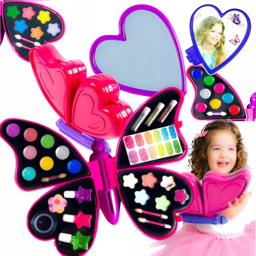  Set zum Schminken, Malen, Kosmetik für Kinder mit Spiegel, Kosmetikartikel ci