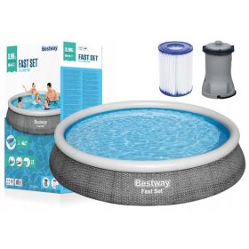  Bestway runder Erweiterungspool 396 x 396 cm
