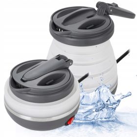    ADLER EUROPE Wasserkocher ADLER EUROPE elektrischer Touristenwasserkocher 750 W 0,6 l weiß