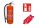 Feuerlöscher 6 kg, für 20 Jahre + Aufhänger + Schild + Legalisierung
