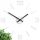  ModernClock-Wanduhr, Weiß, Rottöne, 30 cm