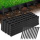 Einfassungen für den Garten - Kunststoff-Garteneinfassung Glede 3600 cm x 4,5 cm schwarz