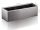  Enigma-Art Blumentopf 42,2 cm x 15,6 x 13,6 cm Metalltöne in Grau und Silber