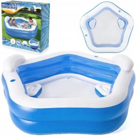 Bestway 54153 aufblasbarer Pool 213 x 206 cm blau