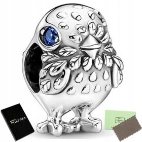  CHARMS SILBER SPATZ VOGEL ANHÄNGER PERLEN 925