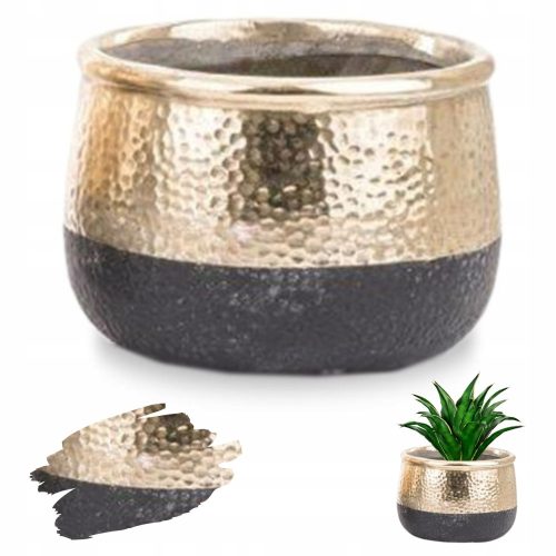 Einband 10,5 x 14,5 cm, Keramik, Gold
