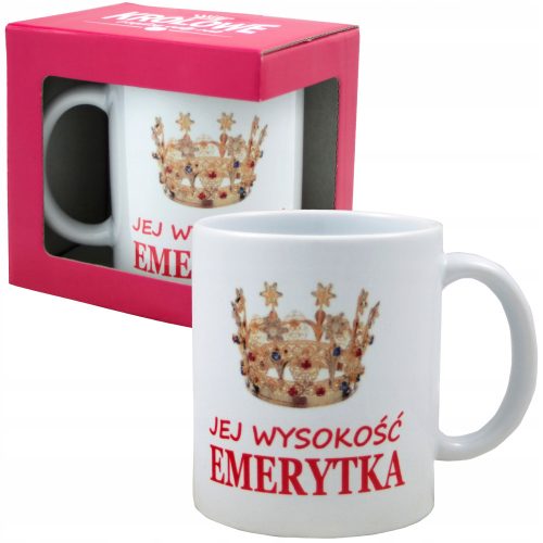 Coole, lustige Gadgets Becher mit Aufdruck für einen Rentner, Galeria Giftu, weiß, 330 ml