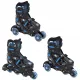  Raven Singer Inlineskates, Größe 37 - 40, Schwarz und Blau