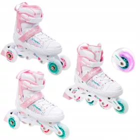  Raven Rosi 28-32 Inline-Skates, weiß und rosa