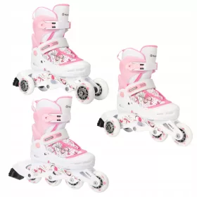  Raven Laguna Weiß/Pink 34-37 Gummi-Skates