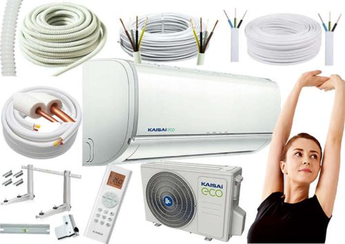Kaisai ECO 2,5 kW KEX-09KTG Klimaanlage, 3m Set