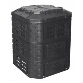  1-Kammer-Komposter Patrol-Gruppe 860 l, schwarz