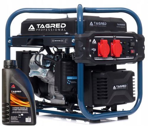 Tragbarer einphasiger 2000-W-Benzingenerator mit Etikett