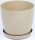  BratGO Blumentopf 28 cm x 28 x 25,1 cm Durchmesser 28 cm Kunststoff in den Farben Braun und Beige