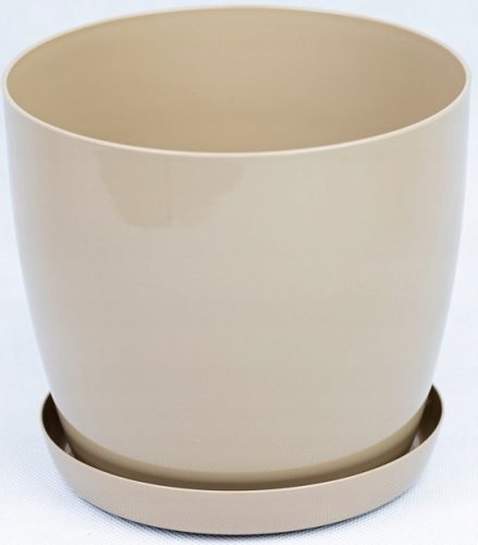  BratGO Blumentopf 28 cm x 28 x 25,1 cm Durchmesser 28 cm Kunststoff in den Farben Braun und Beige