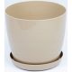  BratGO Blumentopf 28 cm x 28 x 25,1 cm Durchmesser 28 cm Kunststoff in den Farben Braun und Beige