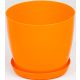  BratGO Blumentopf 28 cm x 28 x 25,1 cm Durchmesser 28 cm Kunststoff in Orangetönen