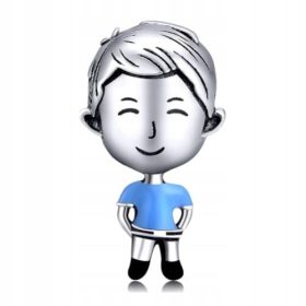  925 SILBER Charms Perlenanhänger Junge Junge