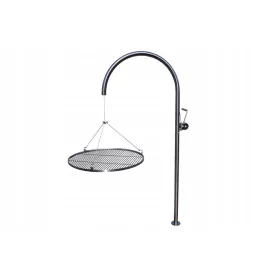  Grill INOX Reifen Edelstahl Kran + Rost 70