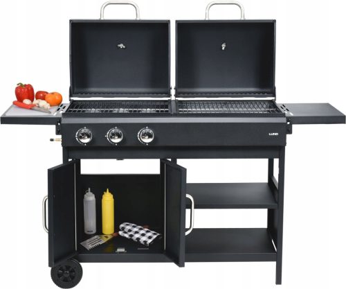  Lund 8,6 kW Gas-Holzkohlegrill