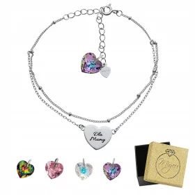  Damen-Herzarmband aus Silber mit Gravur 925