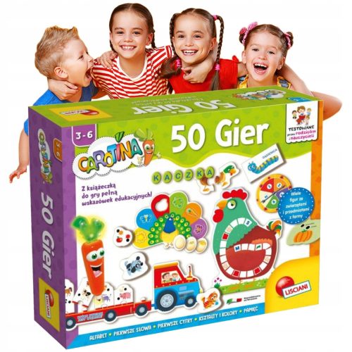  Lisciani-Brettspiel Familienspiel für Kinder, lustige Spiele für Kinder, logische Brettspiele, Brettspiele für Kinder, Lernspiel für Kinder, Brettspiel