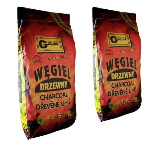 Briketts, Kohlen und Anzünder zum Grillen Grilex 2,5 kg