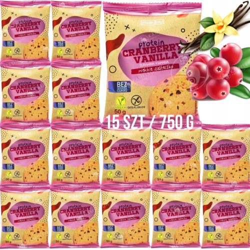 Frank&Oli Veganes Protein-Cranberry-Cookie, 750g – Gesunder Snack ohne Zuckerzusatz