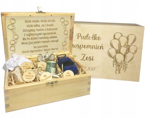 Coole, lustige Gadgets BOX DER ERINNERUNGEN, Geburtsurkunde, TAUFGESCHENK