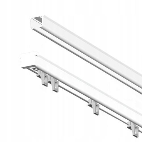 Deckenschienen Gardinenstange, Aluminium-Deckenschiene, MS, 450 cm
