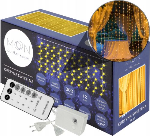  LED-WEIHNACHTSBELEUCHTUNG GROSSER LICHTVORHANG 3X2M