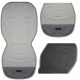  Zaffiro Kinderwageneinlage 85 cm Premiumwolle Grau