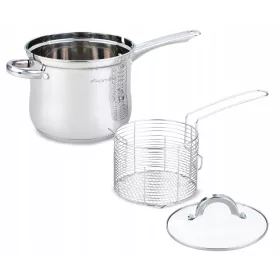    Topf zum Braten von Pommes Frites Kamille KM5852 Silber 3,5 l