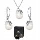  925 Silber Schmuckset Katzenperlen Set