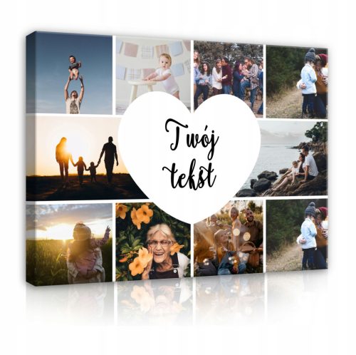  FOTOGEMÄLDE AUF LEINWAND, BILD AUS EINER FOTOCOLLAGE, Weihnachtsgeschenk 60x40