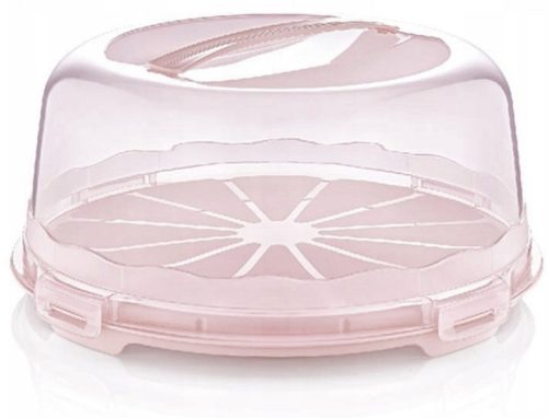 Lebensmittelbehälter Dunya 6046 Kuchenbehälter 30 cm rosa