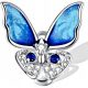  MD CHARMS Anhänger blau BUTTERFLY Schmetterling | S925