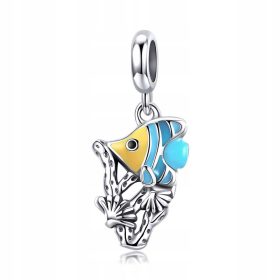  Charms Silber 925 Ozeanriff Unterwasserwelt Fisch
