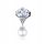  Charms Silber 925 Muschel Muschelperle und Zirkone