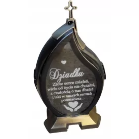  Gravurkerze, goldene Träne des Großvaters, LED