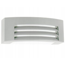  SuperLED-Gartenwandleuchte, Grau- und Silbertöne, E27 12 W