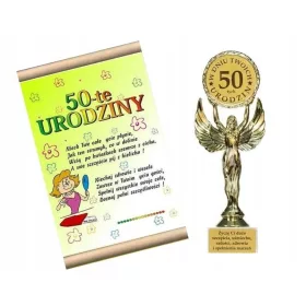    Statuette und Diplom, Lorbeergeschenk für Frau zum 40. Geburtstag