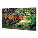 Bilder an der Wand Fotogemälde auf Leinwand Japanischer Garten 100x70 cm