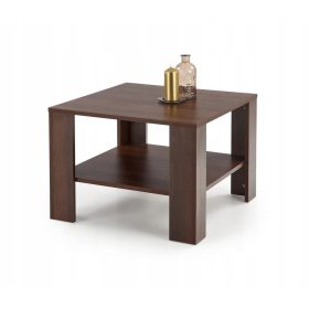  Halmar Kwadro quadratische Bank 70 x 70 x 53 cm Walnuss