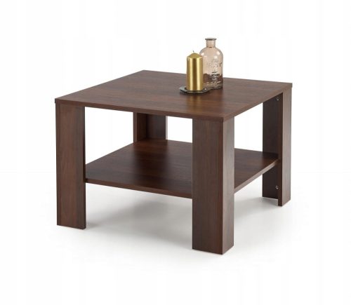  Halmar Kwadro quadratische Bank 70 x 70 x 53 cm Walnuss