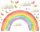  WANDAUFKLEBER REGENBOGENWOLKEN 50x100cm TC1